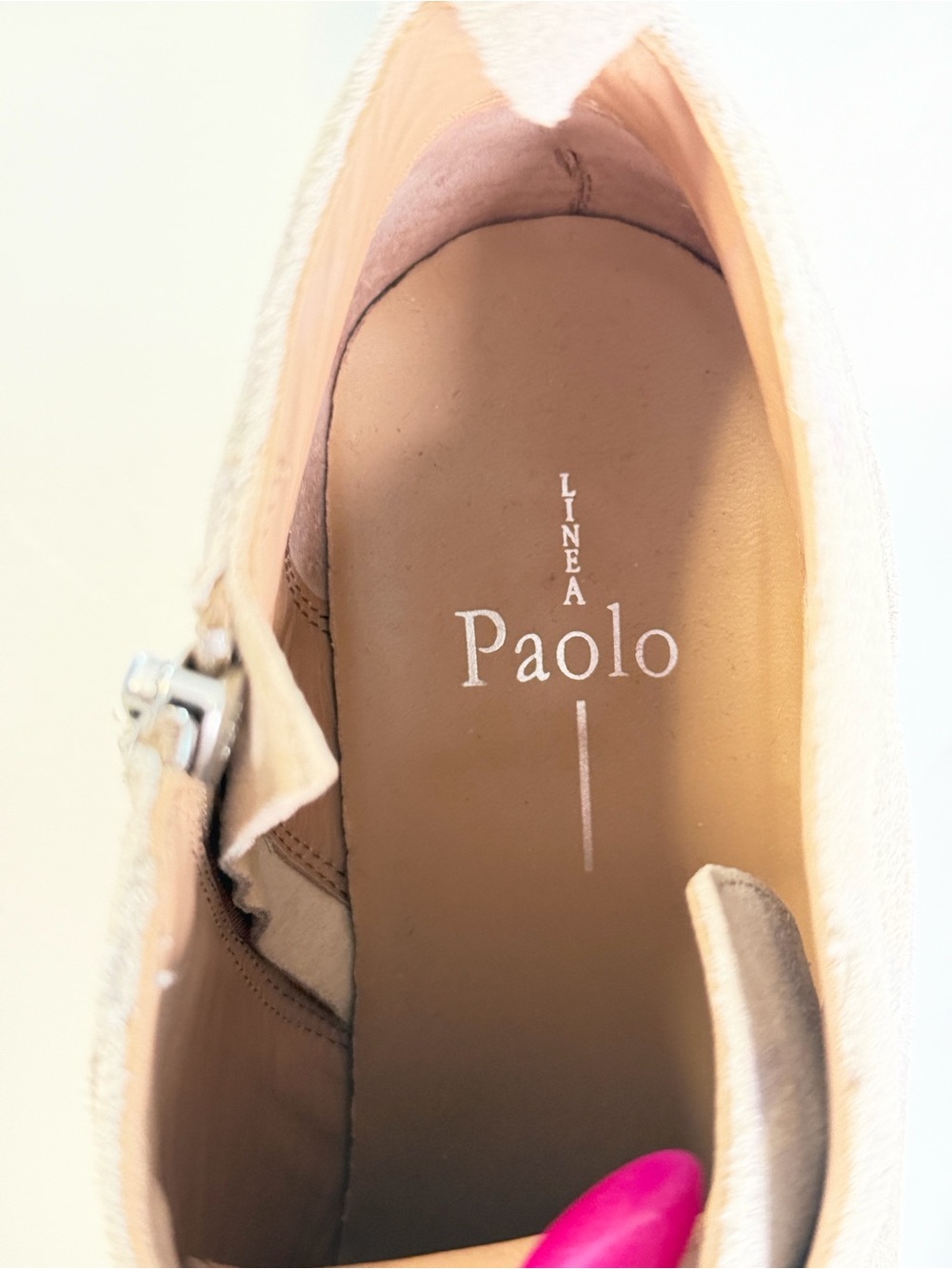 Paolo Beige and Tan Felicia Slip-On High-Top Sneaker - Picture 8 of 9